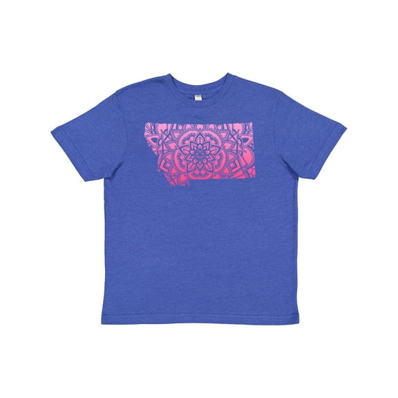 Inktastic Montana Silhouette Mandala Youth T-Shirt
