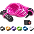 thumbnail image 1 of Bike Lock with 5-Digit Code Bicycle Lock Combination Cable Lock Lightweight & Security Bike Chain Lock for Bicycle, Mountain Bike, Scooter, 1 of 6