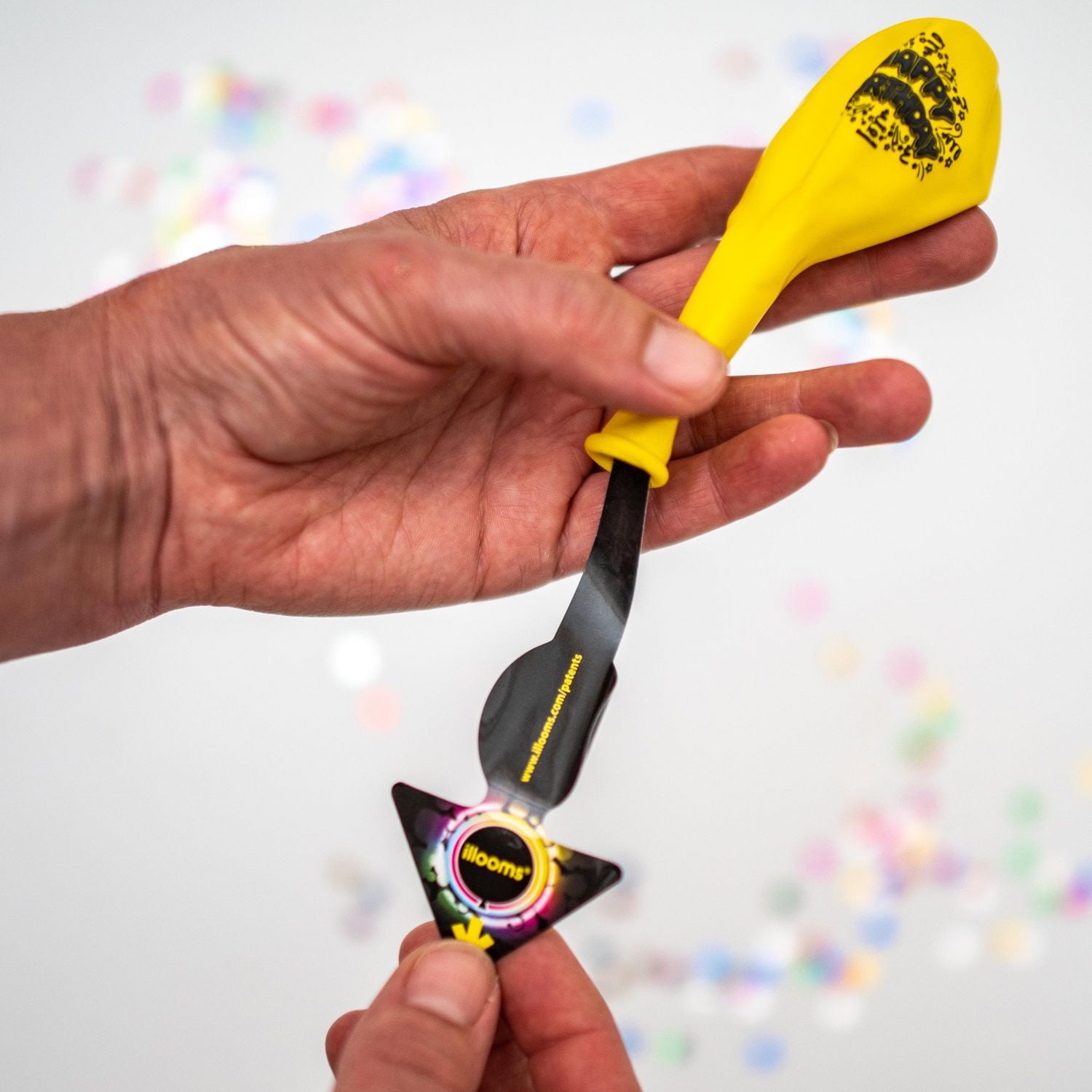 Ballons illuminés illooms à DEL de couleurs mixtes imprimé de « Happy Birthday » Paq. de 15