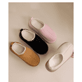 thumbnail image 4 of Women’s Faux Suede Memory Foam House Slippers with Fuzzy Lining, EVA Non-Slip Sole Indoor Outdoor Cozy Winter Slip-Ons, Warm Plush Home Shoes, Affordable Holiday Gift for Mom & Wife, 4 of 8