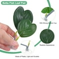 thumbnail image 2 of Uxcell 1-Pack Pad de Hoja de Pez Betta, Hoja de Planta en Forma de Corazón, Cama de Descanso para Decoraciones de Tanque de Peces [Verde], 2 of 7