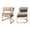 Grey,Neutral, variant on Set of 2 Modern Dining Chairs, Grey PU Upholstered Iron Frame Accent Chairs for Dining Room