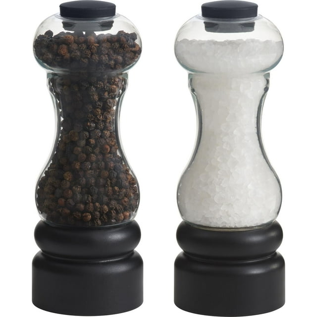 Trudeau New York 6 " Pepper Mill & Salt Mill, Corrosion-Resistant, Filled and Ready to use