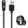 thumbnail image 1 of ccwonima [2 Pack] for aeac IDW28/Tensky IDW28 Smart Watch Charger, Magnetic Replacement USB Charging Cable Compatible with IDW28 Smart Watch Accessories(Black), 1 of 1