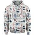 thumbnail image 2 of Sweat à Capuche Imprimé Animal Mignon pour Hommes, Mode Automne et Hiver, Design de Rue Harajuku, 2 of 5