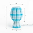 thumbnail image 3 of JONATHAN Y Flower 13" Tropical Coastal Plant-Based PLA 3D Printed Dimmable LED Table Lamp, Blue/White, USA1005A, 3 of 9