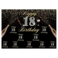 thumbnail image 1 of Telón de fondo Cubierta de fondo de cumpleaños rectangular de tela reutilizable exquisita para fiesta Jikaix, 1 of 5
