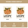 thumbnail image 3 of Sm:)e Welcome Polka Dot Pumpkin Fall Garden Flag 12 x 18 Inch, Double-Sided Printing, Seasonal Farmhouse Yard Outdoor Decor, 3 of 7