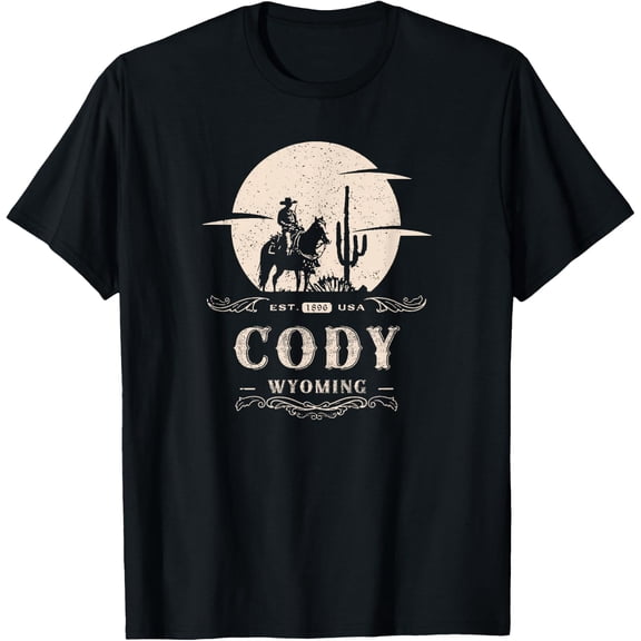 Cody Wyoming Wild West Rodeo Cowboy T-Shirt