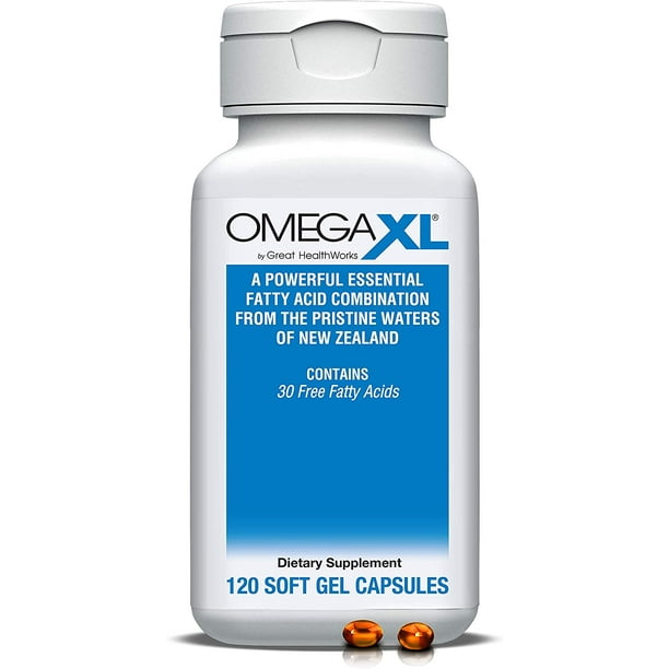 OmegaXL Support for Joint & Muscle Health, Mobility & Joint Pain Relief - 30+ Fatty Acids Green-Lipped Mussels No Fishy Aftertaste - 120 Softgels