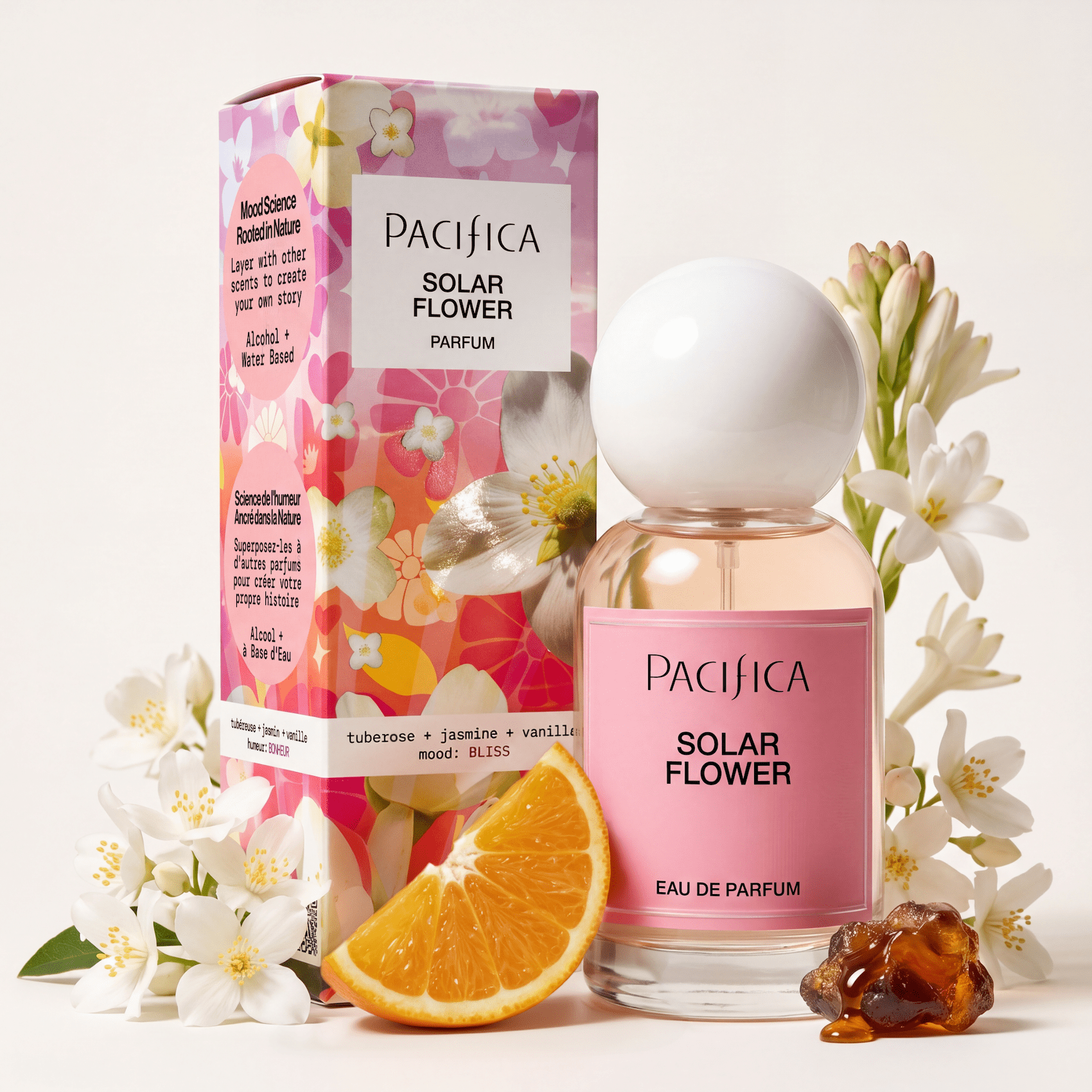 Pacifica Solar Flower Eau de Parfum – Floral Perfume Spray with