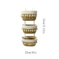 thumbnail image 3 of Boho Woven Hanging Basket Organizer, 3 Tier Over The Door Storage Baskets With Tassel Design, Space Saving Wall Mounted Organizer For Home Kitchen Bathroom Bedroom, 3 of 9