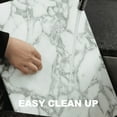 thumbnail image 4 of Koville Luxury Marble Granite Cutting Board for Kitchen,Rectangle, 20*16in, Arabescato, 4 of 7