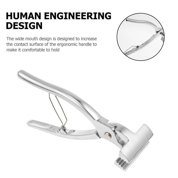 KHBUAB Wide Mouth Plier for Canvas Lightweight Portable Craftsmanship Silver 1Pc