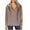 Pink, variant on Women's Long Sleeve Shirts Cowl Neck Tunic Tops Dressy Casual Blouses Collared V-Neck Spring Tops
