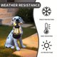 thumbnail image 4 of Adornos De Resina Lámpara colgante solar para perro, adorno de resina para jardín al aire libre con luz LED nocturna de 30 cm JASKFLY, 4 of 9