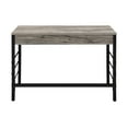 thumbnail image 5 of Newboti Disho Light Weathered Oak & Black Finish Writing Desk W/USB 333220853735976, 5 of 11