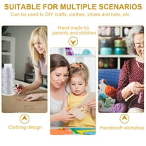 SOPOTUTU Stitching Thread Spool of Silver Nylon for Dress Making 1Pcs