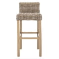 thumbnail image 3 of Safavieh Cypress 29.5" Mango Wood Bar Stool in Beige, 3 of 7