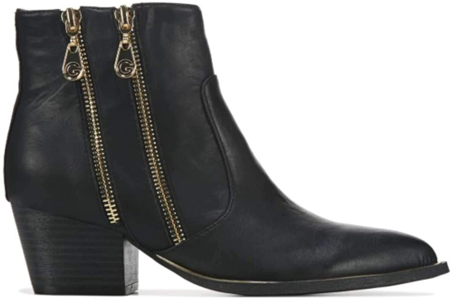 guess women's hestia lug sole chelsea booties