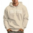 thumbnail image 3 of Men's 100% Cotton SEATTLE Hoodie 330g Thick Pocket Hood, 3 of 16