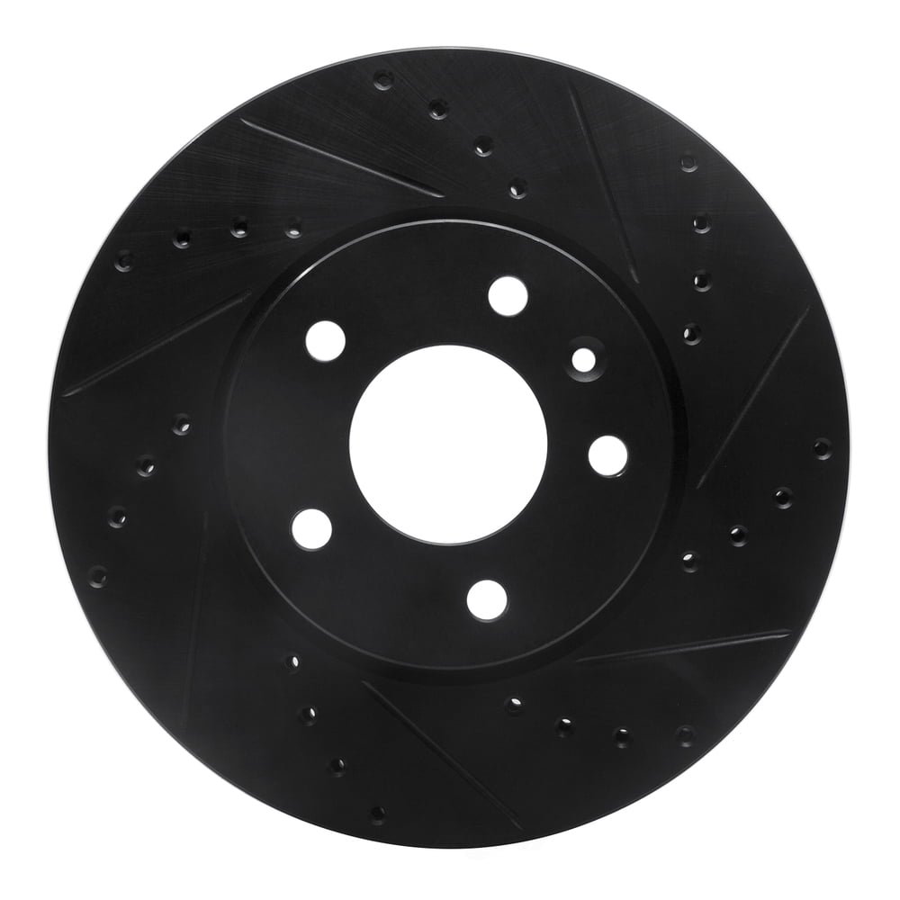 Dynamic Friction Company 633-46033R DFC Brake Rotor - Drilled And Slotted - Black