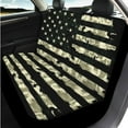 thumbnail image 3 of Uorisanigo Camouflage Flag 14 Pack Car Seat Covers Sets with Soft Comfortable Steering Wheel Cover Center Console Cover Car Headrest Cover Auto Seat Belt Cover Keychain Fit Most Car SUV, 3 of 6