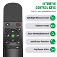 thumbnail image 4 of Control remoto inalámbrico para presentaciones DINOSTRIKE con puntero láser verde y air mouse, 4 of 7