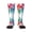 1 Black, variant on Women's Knee High Socks Paint Splatter Colorful Thermal Soft Knee Long Socks