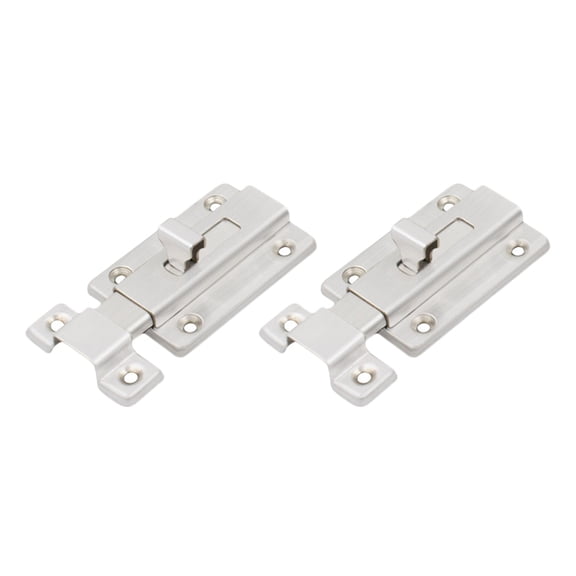 NICEXMAS Slide Door Bolt Gate Latch Lock Stainless Steel 2pcs