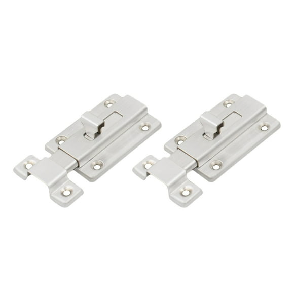 2pcs Gate Latch Lock Stainless Steel Sliding Latch Lock Latch Bolt for Door