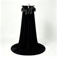 thumbnail image 5 of Halloween Costumes for Men, Men's Halloween Feather Shawl, Dark Forest Cloak Costume with Dramatic Cape, Vintage Role Play Outerwear for Halloween Parties, Stage Performances Dress Up, 5 of 6