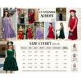 thumbnail image 7 of Oudiya Girls Midi Dresses Contrast Mesh Long Sleeve Velvet A-Line Vintage Party Dress with Pockets for Girls 6-13Y, 7 of 7