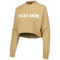 thumbnail image 2 of Women's Tan Texas A&M Aggies Raglan Cropped Sweatshirt & Sweatpants Set, 2 of 5
