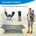 thumbnail image 2 of Betcozy Camping Cot, Portable Folding Bed Cot for Rest, 1200D Double Layer Oxford, Gray, 2 of 7