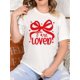 thumbnail image 1 of You are Loved Tee, Christian Coquette Valentines T-shirt, John T-shirt, Pink Valentines Day T-shirtCamisetas para mujer, lindas camisetas con estampado gráfico, de manga corta, estilo casual, para ve, 1 of 6