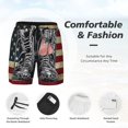thumbnail image 3 of Vsdgher Veterans Day1 for Mens Swim Trunks with Compression Liner Swim Shorts Swim Suits Board Shorts-X-Large, 3 of 6