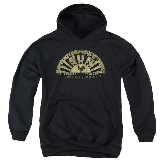 Sun - Tattered Logo - Youth Hooded Sweatshirt - Medium