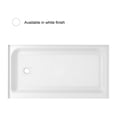 thumbnail image 2 of Elegant Kitchen & Bath STY01-L6036 60 x 36 in. Single Threshold Shower Tray Left Drain, Glossy White, 2 of 10