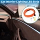 thumbnail image 2 of Cuerda de luz LED EL de 1m Unique Bargains, tira de luz de neón flexible para iluminación interior de automóviles, decoración de automóviles USB (5V) Naranja, 2 of 7