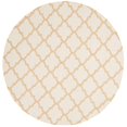 thumbnail image 1 of Safavieh Dhurries 6' Round Hand Woven Flat Weave Wool Rug, 1 of 10