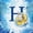 Blue H, variant on Feelyou Shark Letter H Twin Sheet Sets for Kids, Cute Ocean Animal Bedding, Blue, 3 Pieces