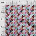 thumbnail image 1 of oneOone Georgette Viscose Fabric Textured Moroccan Geometric Decor Fabric Printed BTY 42 Inch Wide, 1 of 4
