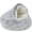 Gray, variant on 2026 Upgrade Hooded Plush Pet Nest Bed, Enclosed Warm Sleeping Cushion with Removable Cover, Anti-Slip & Machine Washable Fluffy Rest Pad for Indoor Cats & Small Dogs Winter Use