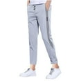 thumbnail image 4 of YUGYXL Sports Pants for Men Drawstring Active Sweatpants Slim Fit Workout Pants Daily Straight Pants Gray L, 4 of 7