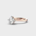 thumbnail image 3 of 1 Ct Round Cut IGI Certified Lab Grown Diamond Engagement Ring for Ladies | Solid 14K Rose Gold (E/VVS2) | Solitaire Diamond Ring for Wedding | Size 10.5 by Diamond-Capitals, 3 of 8
