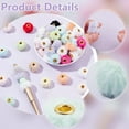 thumbnail image 3 of 100Pcs Fluffy Fur Beads 14cm Mixed Color Soft Fuzzy Bulk Beads for Pens Colorful Spacer Beads for DIY Bracelet Keychain Handicrafts Jewelry Accessories for DIY, 3 of 5