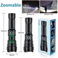 thumbnail image 3 of Led Flashlights Rechargeable High Lumens, 90000 Lumens Super Bright Tactical Flashlights, Xhp70.2 Zoomable Waterproof Flash Light 5 Modes For Camping, 3 of 5