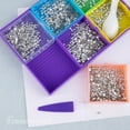 thumbnail image 3 of 9 Pack Diamond Art Painting Bead Trays Plastic Bead Sorting Tray Organizer Storage Containers for Rhinestones Beads DIY Craft Tool, 3 of 4