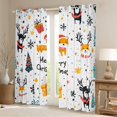 thumbnail image 2 of Castle Fairy Bear Fox Curtains Pack of 2 (42x84 Each) for Children,Polka Dots Curtains Blackout,Festival Xmas Bedroom Curtains,Breathable Home Decor, 2 of 6